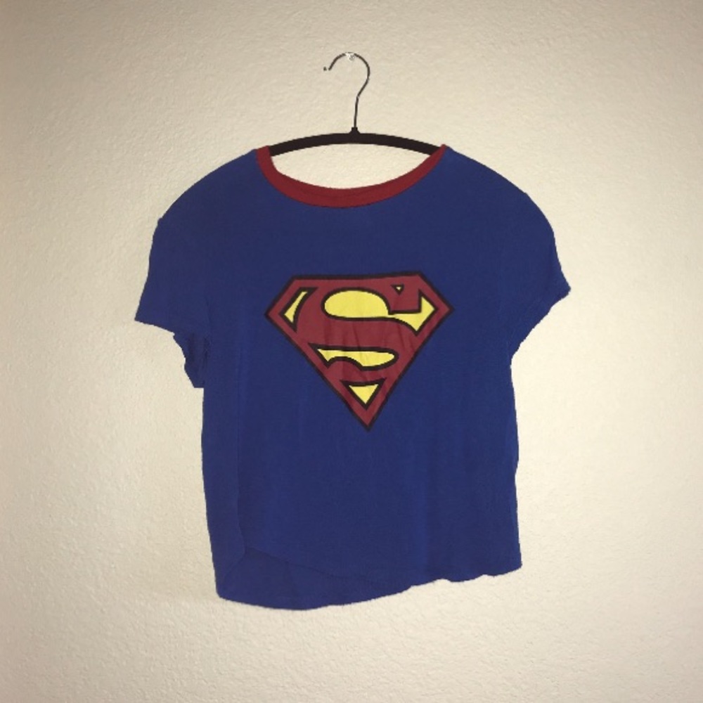 H&M super man crop top